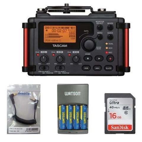 Tascam DR-60DmkII 4-Channel Portable Recorder for DSLR KIT