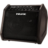 NUX PA-50 Personal Monitor 50W 2 Channel Amplifier Bundle with Polsen HPC-A30-MK2 Studio Monitor Headphones, Kopul 10' Instrument Cable, and Fender 12-Pack Picks