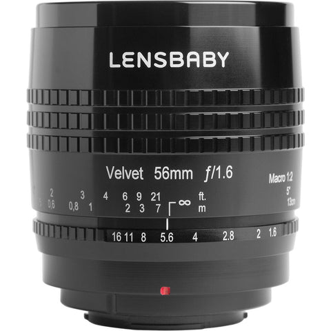 Lensbaby Velvet 56mm f/1.6 Lens for Leica L (Black)