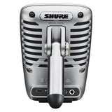 Shure MOTIV MV51 Digital Condenser Microphone (Silver) Bundle with Studio Headphone & Tripod Mic Stand