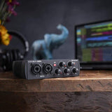 PreSonus AudioBox USB 96 2x2 USB Audio Interface (25th Anniversary Black) Bundle with PreSonus Eris E3.5 3.5" Monitors (Pair) and Phone to Phone Cables