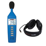 Galaxy Audio CM-130 CHECK MATE Battery Operated SPL Meter with R100 Stereo Headphones