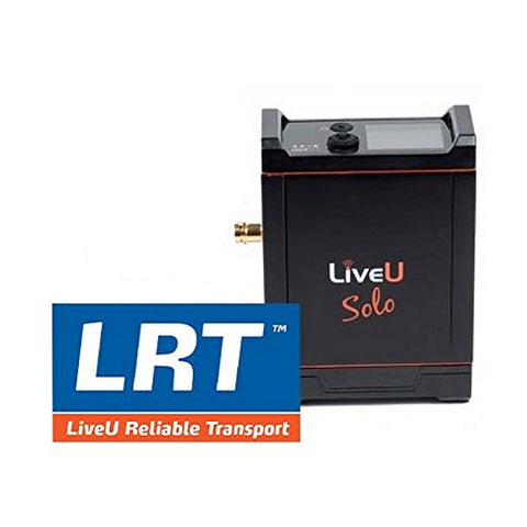 LiveU Solo | Live Streaming Video Encoder Bundle with 1 Year LRT Virtual Cloud Server