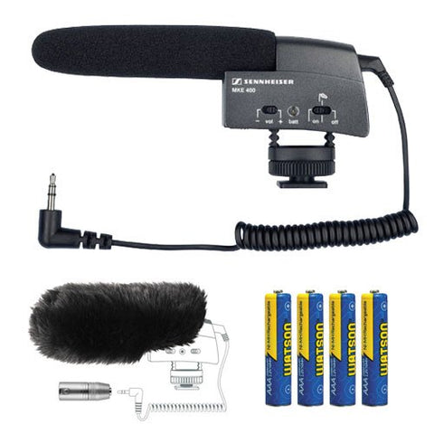 Sennheiser MKE 400 Compact Video Camera Shotgun Microphone Kit