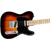 Squier by Fender Affinity Series Telecaster, Maple fingerboard (3-Color Sunburst) Bundle with Fender 10ft Cable (Straight/Straight), Guitar 12-Pack Picks, and 2" Guitar Straps