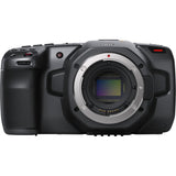 Blackmagic Design Pocket Cinema Camera 6K with IndiPRO Power Grip, D-Tap Battery Charger, Full Frame Cage & Straps Bundle