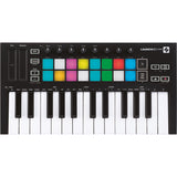 Novation Launchkey Mini MK3 25-Key MIDI USB Keyboard Controller with Sustain Pedal (Piano-Style) & MIDI Cable Bundle