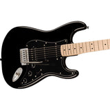 Squire Sonic Stratocaster Electric Guitar, Black, Maple Fingerboard, Black Pickguard