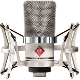 Neumann TLM-102 Studio Condenser Microphone Studio Set (Nickel) Bundle with AKG K 240 Studio Pro Headphones & Headphone Holder