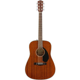 Fender CD-60S Dreadnought Acoustic Guitar, Walnut Fingerboard, All-Mahogany