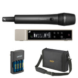 Sennheiser EW-D 835-S SET Wireless Handheld Mic System with MMD 835 Capsule (Q1-6: 470 to 526 MHz) Bundle with Auray WSB-1S Carrying Bag and Watson Rapid Charger