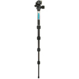 3 Legged Thing Punks Corey 2.0 Magnesium Alloy Ultra-Compact Travel Tripod - Adjustable, Multi-use Camera Tripod with Three Detachable Legs Darkness/Matte Black (COREY2.0)