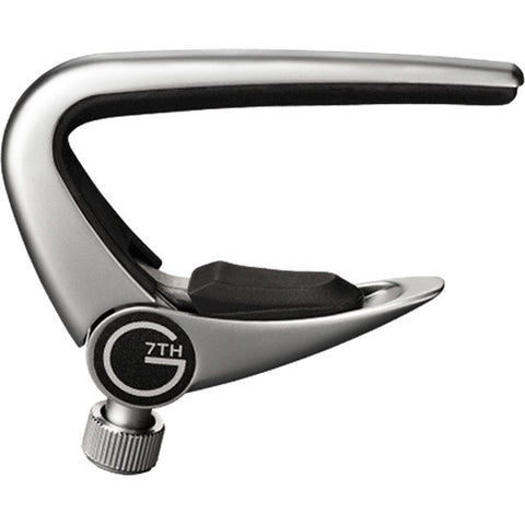 G7th Newport Pressure Touch Capo Capo for Ukulele/Banjo (Chrome)