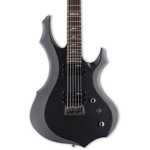 ESP LF200BCHM Solid-Body Electric Guitar, Charcoal Metallic