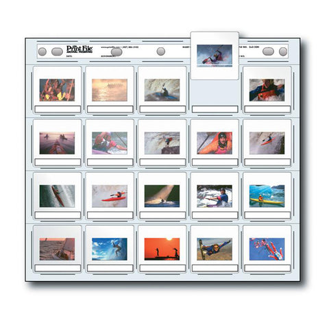 Print File Archival Storage 2x2-20H Slide Pages (Package of 100)