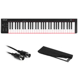 Nektar Technology SE61 61-Keys DAW USB MIDI Keyboard Piano Controller with Velocity Sensitive Full-Size Keys (Synth-Action) Bundle with 10' MIDI Cable and Medium Keyboard Cover