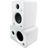 Mackie CR3-XBT Creative Reference Series 3" Multimedia Monitors with Bluetooth (Pair, Limited-Edition White)