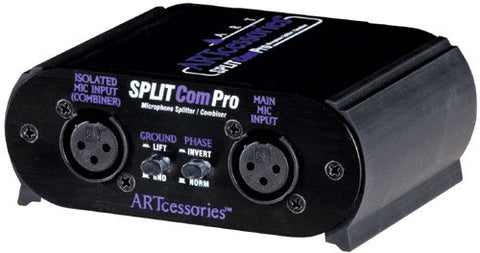 ART SplitCom Pro 2 Way Mic Splitter / Combiner AR2MS