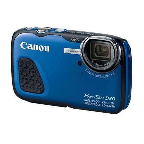 Canon PowerShot D30 Waterproof Digital Camera (Blue)