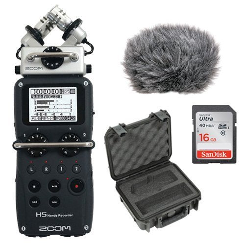 Zoom H5 Handy Recorder Kit w/ Windbuster + Memory Card Ultra + Molded Cas