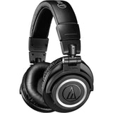 Audio-Technica ATH-M50xBT Wireless Bluetooth Over-Ear Headphones, Black