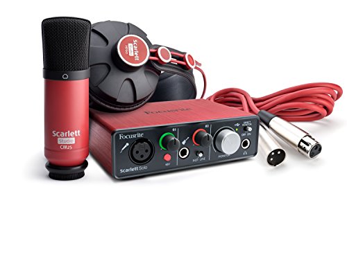 Focusrite Scarlett Solo Studio (1st GENERATION) USB Audio Interface and Recording Bundle