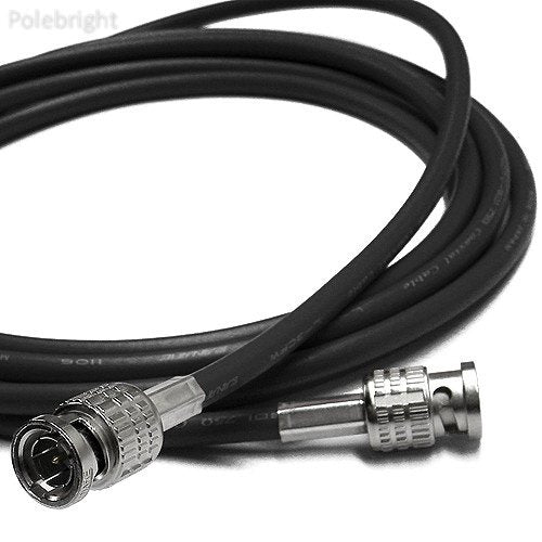 Canare 6' L-3CFW RG59 HD-SDI Coaxial Cable with Male BNCs (Black)