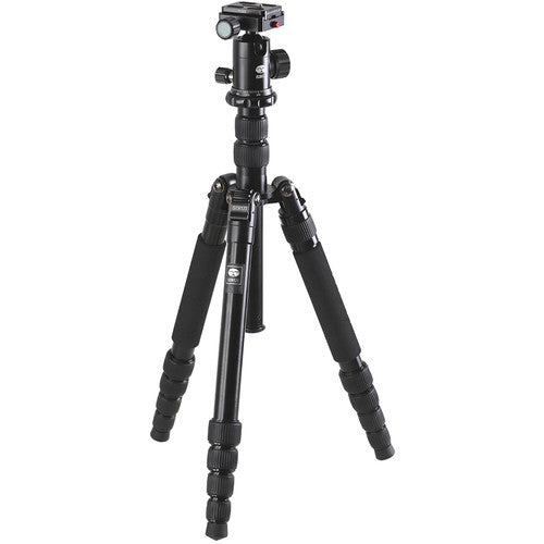 Sirui 1 Series A-1005 5-Section Aluminum Tripod with Y-Series Y-10 Ball Head and Detachable Monopod Leg, 22 lbs Capacity, 42" Maximum Height