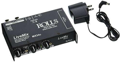 Rolls MX34c LiveMix 2 Channel Microphone Mixer