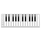 CME Xkey 25 USB MIDI Controller - Silver with CME Supernova Xkey Carrying Case & 10-Pack Straps Bundle