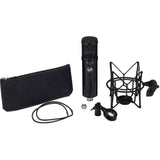 Warm Audio WA-47jr Large-Diaphragm FET Condenser Microphone (Black) Bundle with Reflection Filter & Tripod Mic Stand