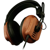 Fostex T60RP RP Stereo Headphones (African Mahogany Wood Housings) Bundle with Auray UHC-725 Headphones Case