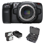 Blackmagic Design Pocket Cinema Camera 6K Bundle with SKB iSeries Waterproof Case & Li-Ion Battery Pack