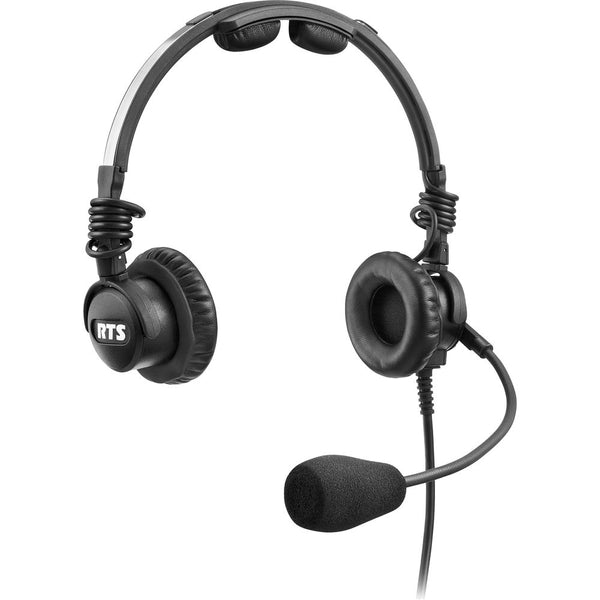 Telex LH-302 Lightweight RTS Double-Sided Broadcast Headset (XLR 4-Pin Male Connector, Dynamic Microphone)
