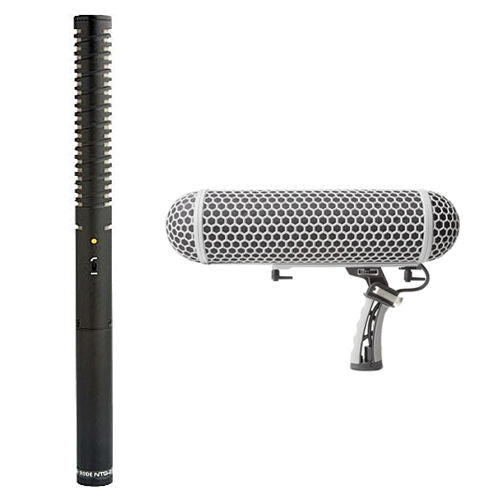 Rode NTG2 Condenser Shotgun Microphone & Marantz Blimp-Style Microphone