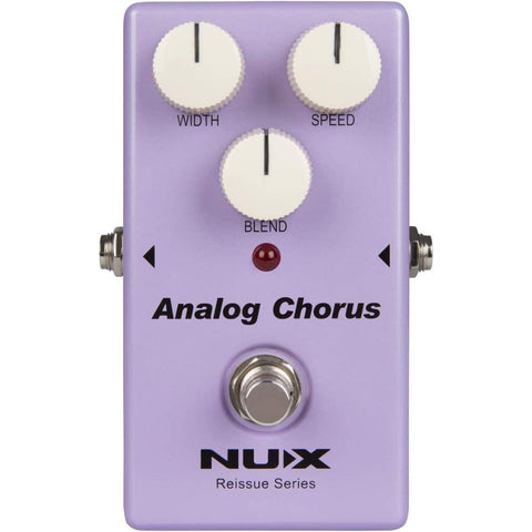 NUX Analog Chorus Guitar Effect Pedal the legendary chorus sound from the 80's, authentic Chorus effect from warm subtle shimmer to near-vibrato wobbles