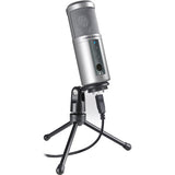 Audio-Technica Consumer ATR2500-USB Condenser USB Microphone with Stereo Headphones and Pop Filter