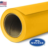 Savage Widetone Seamless Background Paper (#71 Deep Yellow, Size 86 Inches Wide x 36 Feet Long, Backdrop)