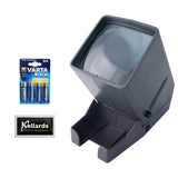 Medalight 35mm Desk Top Portable LED Negative and Slide Viewer + AA Batteries + Microfiber Cleaning Cloth