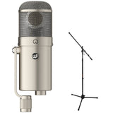 Warm Audio WA-47F Large-Diaphragm Cardioid FET Condenser Microphone Bundle with Auray MS-5230F Tripod Mic Stand with Fixed Boom