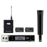 SENNHEISER EW-DX SK-SKM-S BASE SET DUAL-CHANNEL DIGITAL WIRELESS SYSTEM WITH BODYPACK & HANDHELD TRANSMITTERS, NO MICS (V5-7)