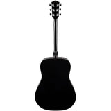 Fender Acoustic Guitar CD-60 Dreadnought V3 Classic Design with Rounded Hard-Shell Case, Fender Logo Guitar Strap Black, Fender 12-Pack Celluloid Picks, and Cable