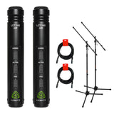 Lewitt LCT 140 AIR Stereo Pair Small-Diaphragm Instrument Condenser Microphone (Matched Pair) Bundle with Tripod Mic Stand and XLR-XLR Cable