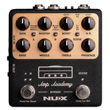 NUX NGS-6 Amp Academy Amp Modeler Guitar Pedal 1024 Samples IR Bundle with Polsen HPC-A30-MK2 Studio Monitor Headphones, Kopul 10' Instrument Cable, and Fender 12-Pack Picks