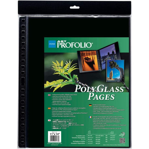 Itoya ProFolio PolyGlass Pages (Portrait, 9 x 12", 10 Pages)