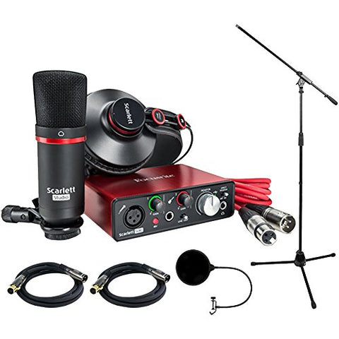 Focusrite Scarlett Solo Studio Pack 2nd Gen & Recording Bundle w/ Pro Tools