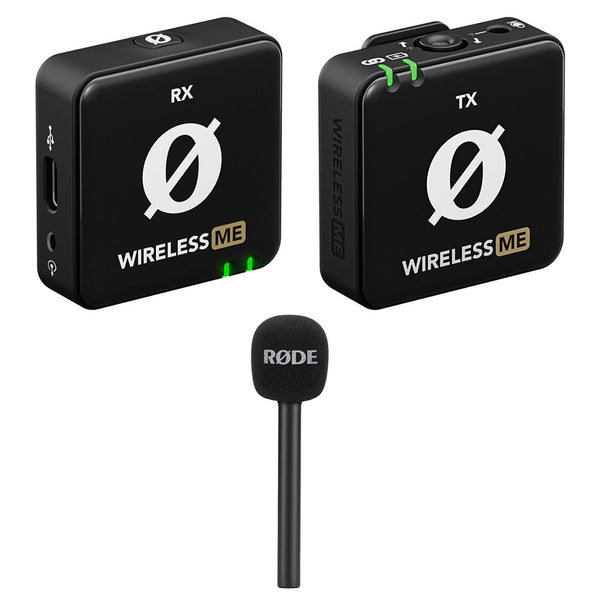 RODE Wireless ME Compact Digital Wireless Microphone System Bundle with RODE Interview GO Handheld Mic Adapter