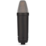 RODE NT1 Signature Series Large-Diaphragm Condenser Microphone (Black) Bundle with PSA1 Swivel Mount Studio Microphone Boom Arm