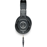 Audio-Technica ATH-M40x Monitor Headphones, Black (2-Pieces) with Blue enCORE 300 Microphone Bundle
