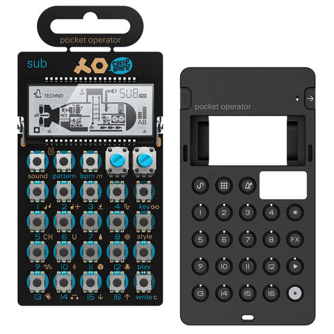 teenage engineering PO-14 Sub Bass Synthesizer with CA-X Silicone Pro Case (Black & White) Bundle